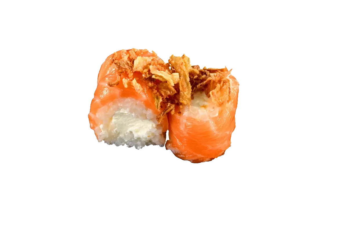 SALMON ROLLS OIGNONS FRITS