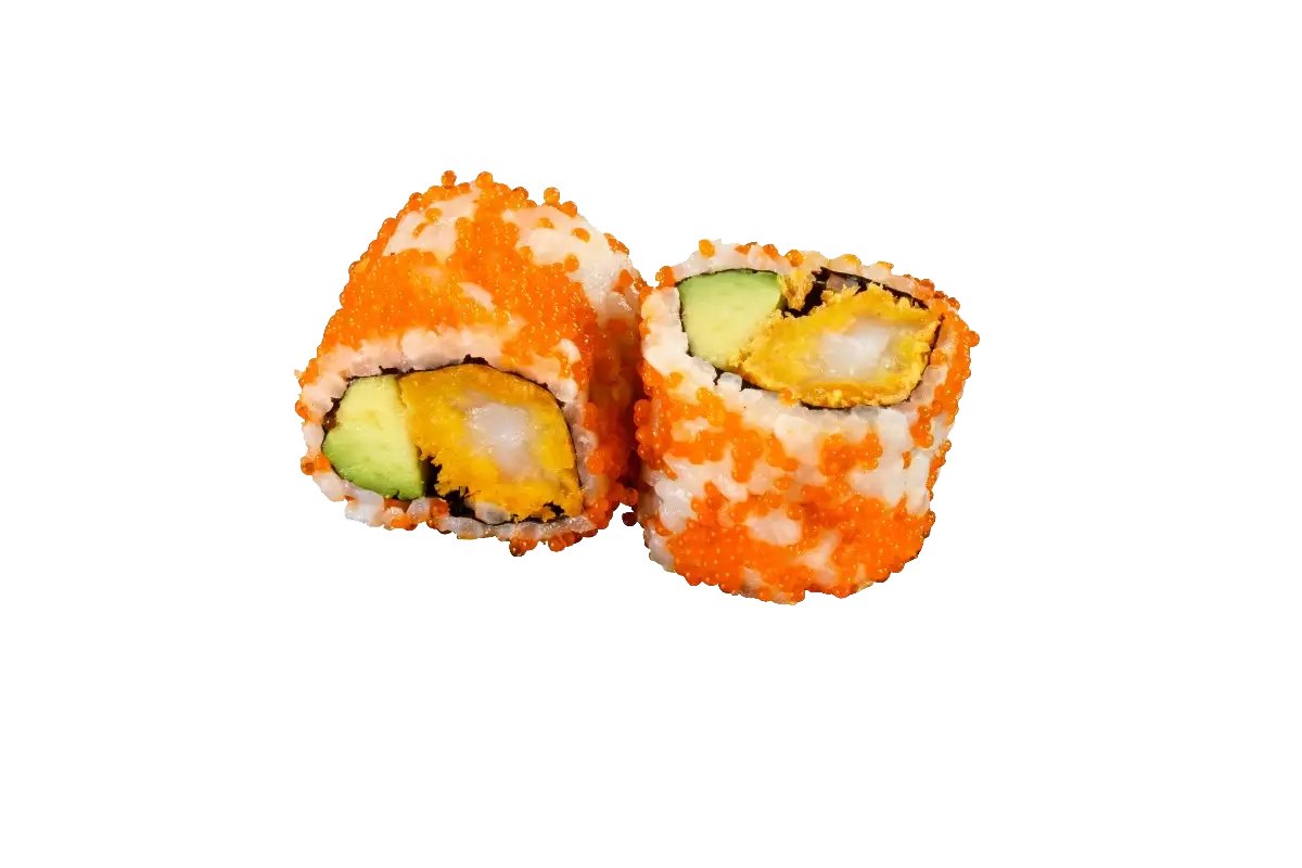 TOBIKO ROLLS TEMPURA CREVETTE AVOCAT